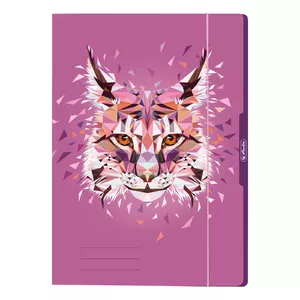 Herlitz Wild Animals Lynx Картон Розовый A4