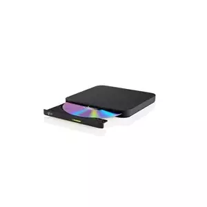 HITACHI LG - ārējais DVD-W/CD-RW/DVD±R/±RW/RAM/M-DISC disks GP96Y, Ultra Slim, OTG savienotājs, melns, kaste+SW