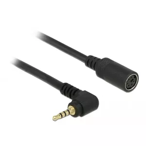 Navilock 62881 audio kabelis 0,52 m 2.5mm Melns