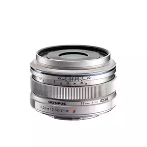 Olympus M.ZUIKO DIGITAL 17mm 1:1.8 Беззеркальный цифровой фотоаппарат со сменными объективами Широкоугольный объектив Серебристый