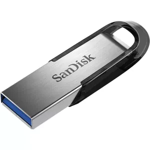 SanDisk ULTRA FLAIR USB zibatmiņa 64 GB USB Type-A 3.0 Melns, Sudrabs
