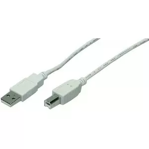 LogiLink 1.8m USB 2.0 USB kabelis 1,8 m USB A USB B Pelēks