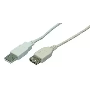 LogiLink 2m USB 2.0 USB kabelis USB A Pelēks