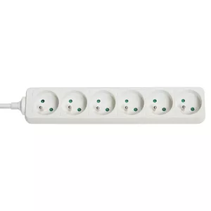 Lindy 73125 power extension 6 AC outlet(s) Indoor White