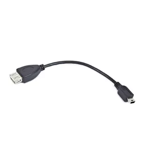 Gembird USB mini/USB 0.15m USB kabelis 0,15 m USB 2.0 Mini-USB B USB A Melns