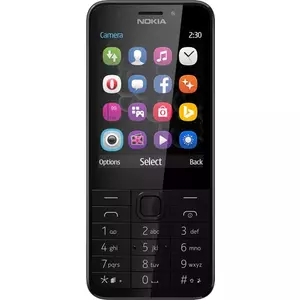 Nokia 230 7,11 cm (2.8") 91,8 g Melns, Pelēks Tālrunis ar papildiespējām