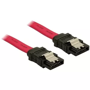 DeLOCK SATA Cable - 0.5m SATA kabelis 0,5 m Sarkans