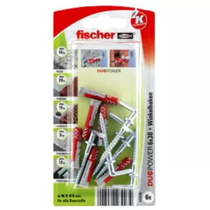 Fischer DUOPOWER 6 x 30 6 шт Набор дюбелей и винтов 30 mm