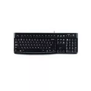 Logitech K120 Multimedia, Keyboard layout EN/RU, USB Port, 1.5 m, Black, Russian, Numeric keypad, 550 g