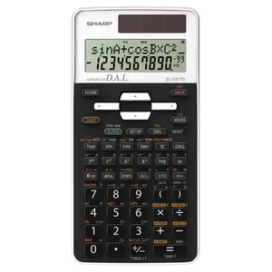 Sharp EL-531TG kalkulators Kabata Zinātniskais kalkulators Melns, Balts