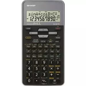 Школьный калькулятор Sharp EL-531TH серый Дисплей (цифры): 10 батарей (Ш x В x Г) 80 x 15 x 161 мм (82-EL531TH-GY)