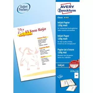 Avery 2576-150 бумага для печати A4 (210x297 мм) Матовый 150 листов Белый