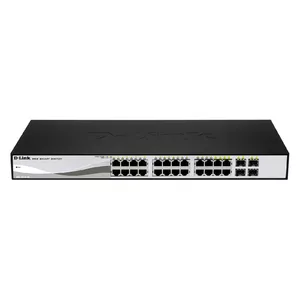 D-Link DGS-1210-24P сетевой коммутатор Управляемый L2 Gigabit Ethernet (10/100/1000) Питание по Ethernet (PoE) Черный