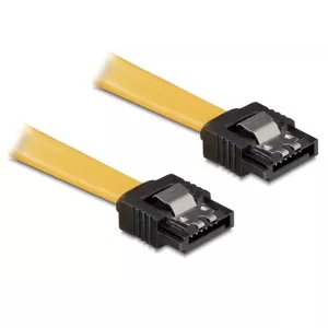 DeLOCK 0.2m SATA Cable SATA kabelis 0,2 m Dzeltens