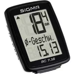 Sigma BC 7.16 bicycle computer Black