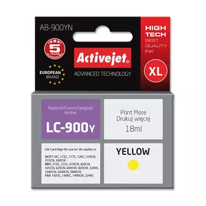 Activejet AB-900YN tintes kārtridžs 1 pcs Saderība Augsta (XL) produktivitāte Dzeltens