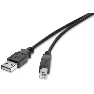 Renkforce RF-4463070 USB kabelis 1 m USB 2.0 USB A USB B Melns
