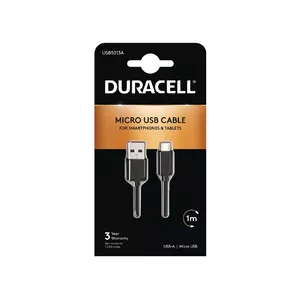 Duracell USB5013A USB kabelis 1 m 2.0 USB A Micro-USB B Melns