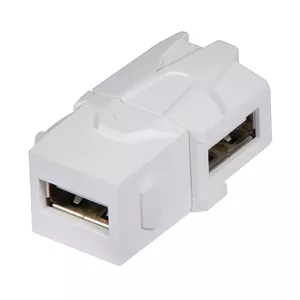 Lindy 60491 kabeļu spraudņu pāreja USB 2.0 A Balts
