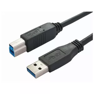Bachmann 917.1205 USB кабель 1 m USB 3.2 Gen 1 (3.1 Gen 1) USB A USB B Черный