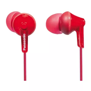 Panasonic RP-HJE125E-R headphones/headset Wired In-ear Music Red