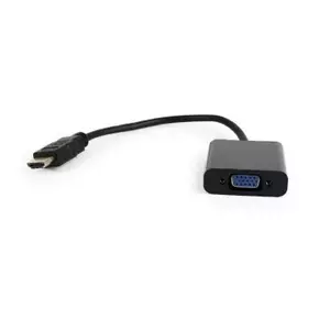Gembird A-HDMI-VGA-04 видео кабель адаптер 0,15 m VGA (D-Sub) HDMI Тип A (Стандарт) Черный