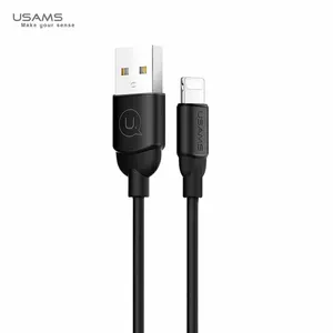 Usams US-SJ245 Прочный-Мягкий Универсальный Lightning на USB 1m Кабель Данных и Быстрого 2A Заряда Черный