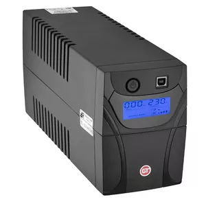 GT UPS POWERbox nepārtrauktas barošanas avots (UPS) Line-Interactive 0,65 kilovoltampērs 360 W 2 Maiņstrāvas izvade (-s)