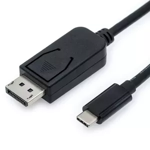 Value 11.99.5845 видео кабель адаптер 1 m USB Type-C DisplayPort Черный