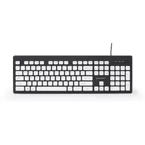 Gembird KB-CH-01 клавиатура USB Черный, Белый