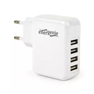EnerGenie EG-U4AC-02 зарядное устройство для мобильных устройств Универсальная Белый Кабель переменного тока Для помещений