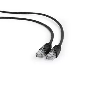 Gembird PP12-1M/BK сетевой кабель Черный Cat5e U/UTP (UTP)