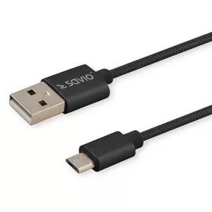 Savio CL-129 USB кабель 2 m USB 2.0 USB A USB C Черный