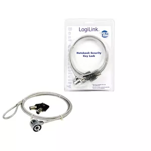 LogiLink Notebook Security Lock kabeļu slēdzene 1,5 m