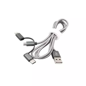 EXSYS EX-K1403 USB кабель 1 m USB 2.0 USB A Серебристый
