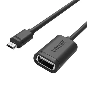 UNITEK Y-C438GBK USB кабель 0,2 m USB 2.0 Micro-USB B USB A Черный