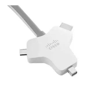 Cisco CAB-HDMI-MUL4K-9M= видео кабель адаптер HDMI Тип A (Стандарт) HDMI + Mini DisplayPort + USB Type-C Серебристый