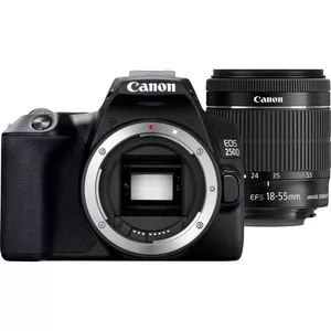 Canon EOS 250D + EF-S 18-55mm f/3.5-5.6 III SLR Kameras komplekts 24,1 MP CMOS 6000 x 4000 pikseļi Melns