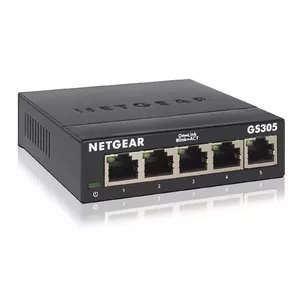NETGEAR GS305 Nepārvaldīts L2 Gigabit Ethernet (10/100/1000) Melns