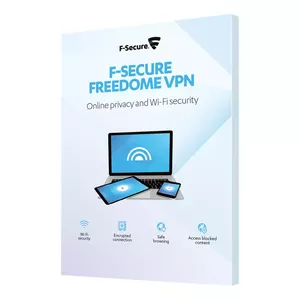 F-Secure Freedome VPN, (1 год, 3 мобильных / планшетных компьютера), неограниченные данные,
