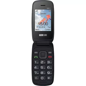 MaxCom MM817 6,1 cm (2.4") 78 g Melns Gados vecāku cilvēku tālrunis