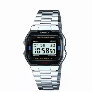 Casio A163WA-1QES наручные часы Мужской Электронный Светлый металлик