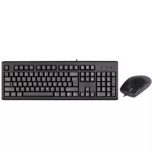 A4Tech KM-720620D клавиатура Мышь входит в комплектацию USB QWERTY Английский Черный