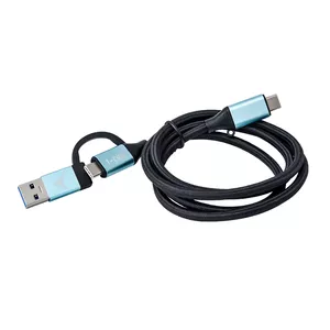 i-tec C31USBCACBL USB kabelis 1 m USB 3.2 Gen 1 (3.1 Gen 1) USB C Melns, Zils