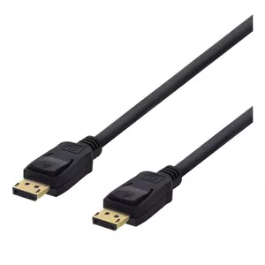 Deltaco DP-1005D DisplayPort кабель 0,5 m Черный