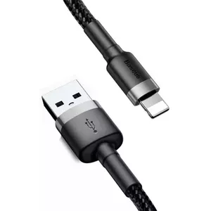 Baseus CALKLF-CG1 кабель с разъемами Lightning 2 m Серый, Черный