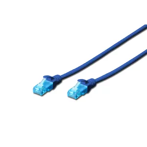 Digitus 3m Cat5e U/UTP сетевой кабель Синий U/UTP (UTP)