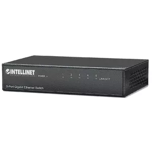 Intellinet 530378 tīkla pārslēgs Gigabit Ethernet (10/100/1000) Melns