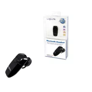 LogiLink Bluetooth V2.0 Earclip Headset Гарнитура Беспроводной Calls/Music Черный