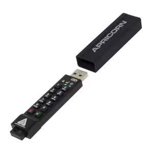 Apricorn Aegis Secure Key 3NX USB флеш накопитель 4 GB USB тип-A 3.2 Gen 1 (3.1 Gen 1) Черный